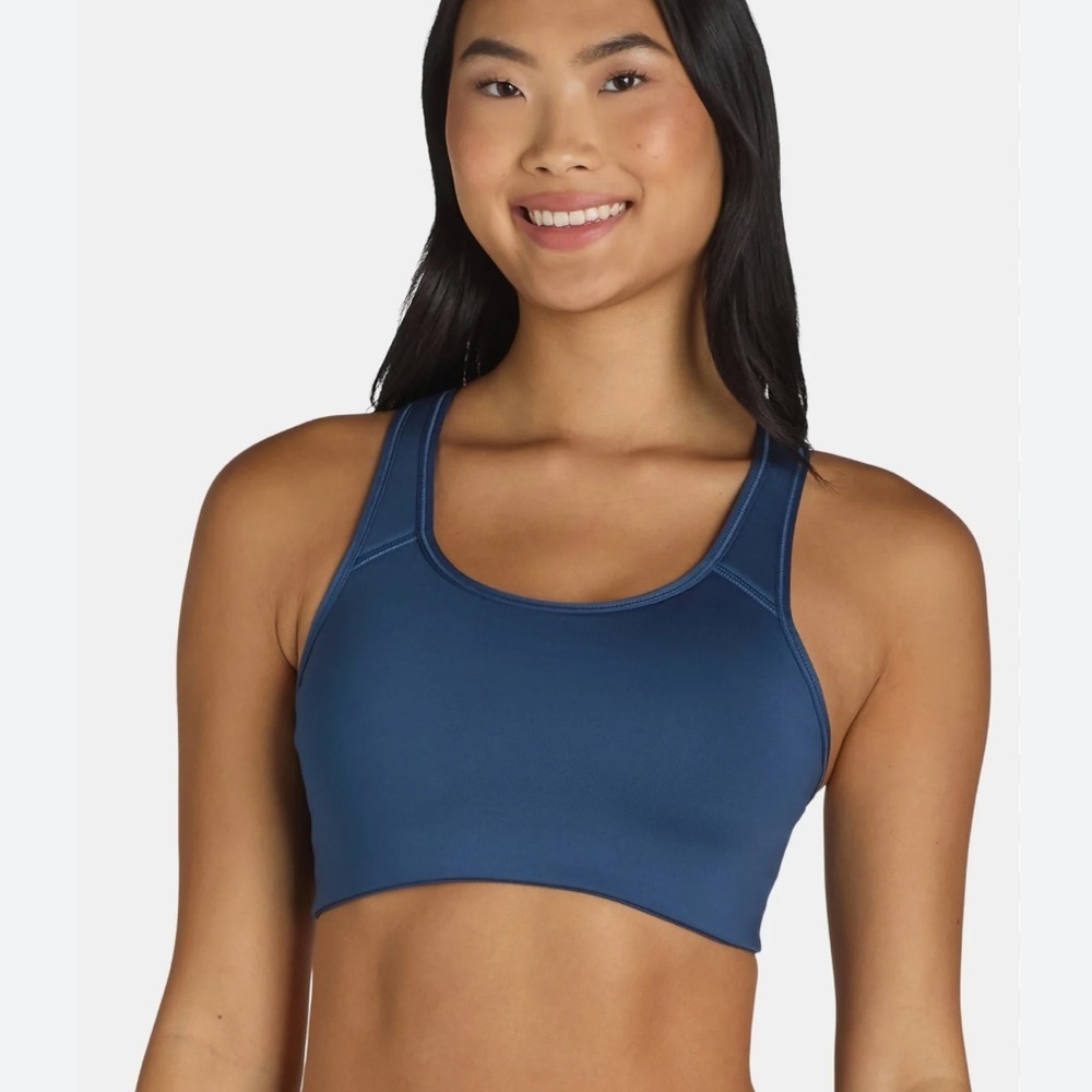 Women's Avia Blue Racerback Sports Bralette Med Support Sz M